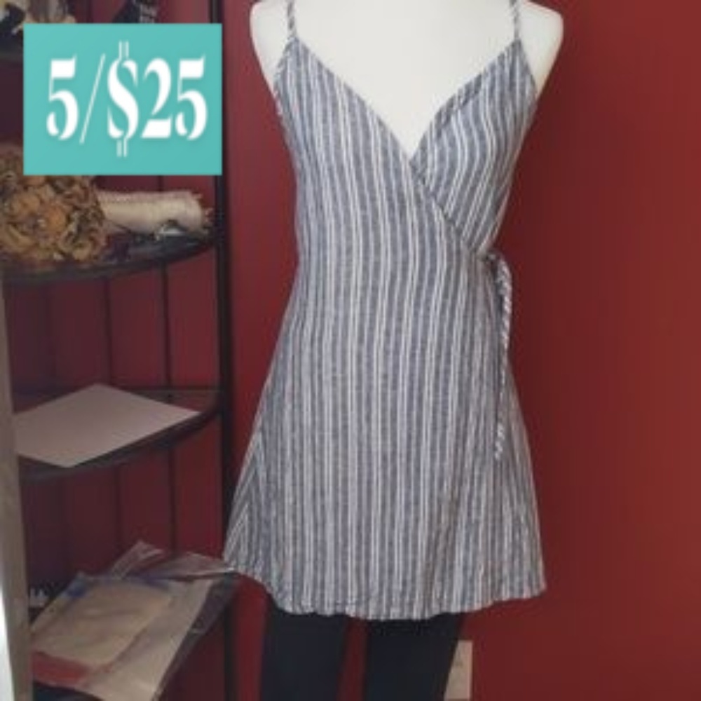 Streetwear Society Linen Wrap Tunic